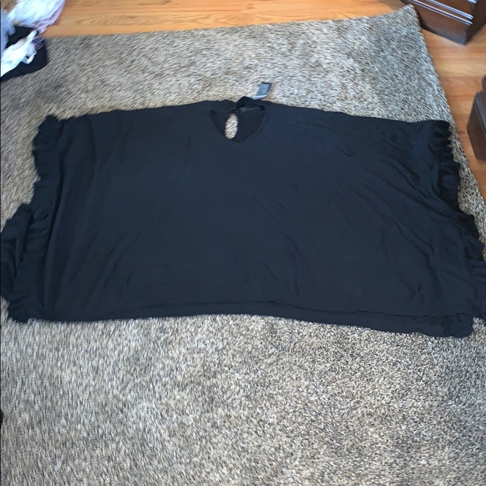 Plus Size Cape Shirt